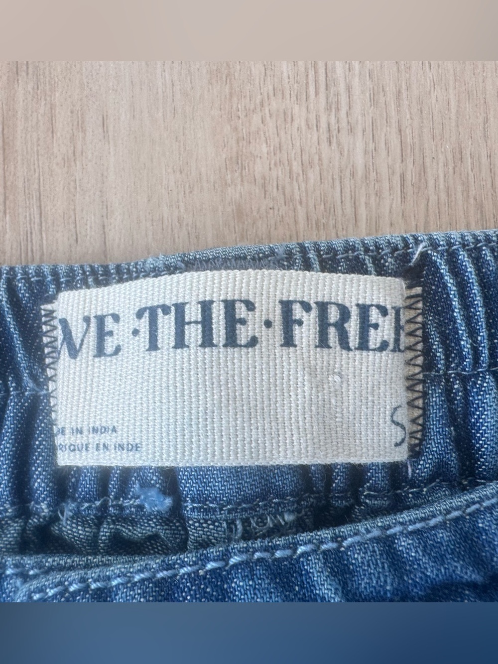 Free People We The Free Lily Fields Cinch Jeans Sz Small Wide Leg Balloon Denim - Picture 7 of 15